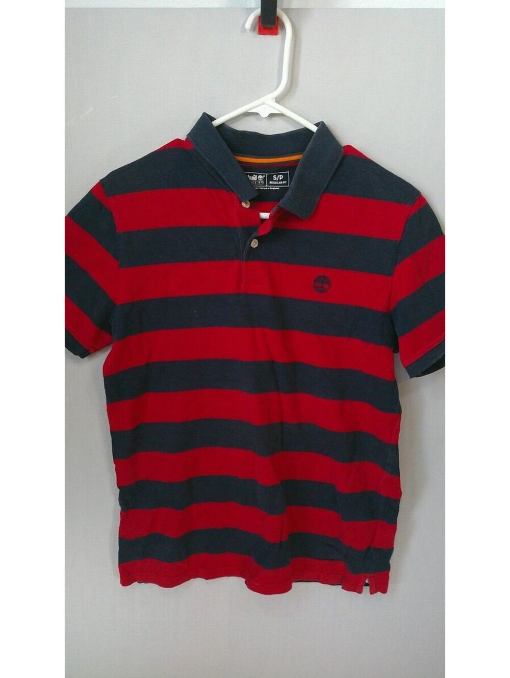 Timberland Men’s Red & Navy Blue Shirt